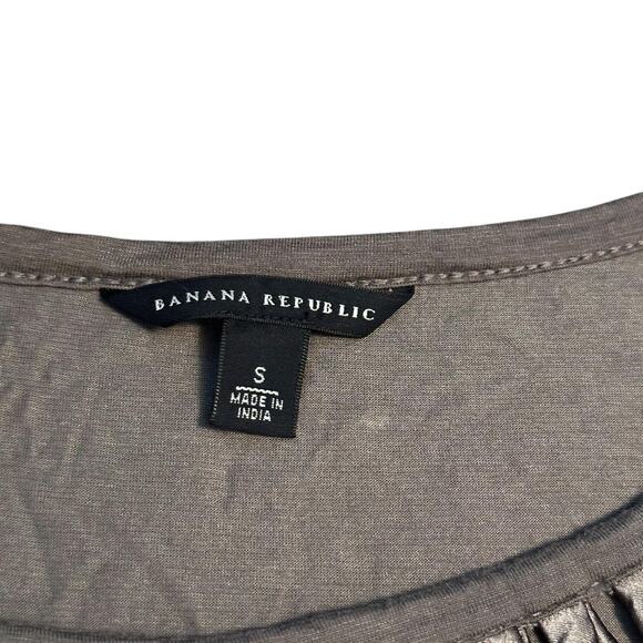 Women size Sm Tan/Brown Banana Republic Sleeveless top - Picture 3 of 6